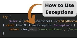 Exceptions in Laravel: Why/How to Use and Create Your Own
