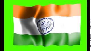 India Flag Green Screen   Free Royalty Footage