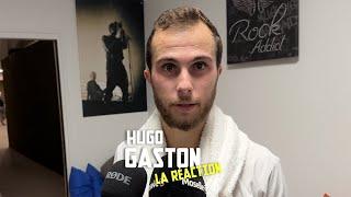 Hugo Gaston réagit après sa victoire face à Titouan Droguet au Moselle Open