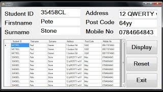 How to Add Data to a Datagridview in Visual Basic.Net using Visual Studio 2019