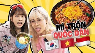 Review 3 món mì trộn thần sầu trên Tiktok. Lê Bống tiết lộ số cân khủng hồi đi học? FOOD CHALLENGE