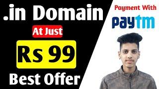 Buy Cheap Price Domain Name | Only Rs 99 .in Domain