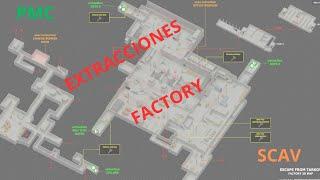 Guia extracciones mapa Factory, Tarkov, tutorial  2023