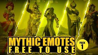 Mythic emotes pack 1 Free to use ~ ADF Seeker Yt