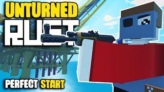 The Intense Journey To Becoming The Most STACKED - Unturned Rust (Rusturned Survival)
