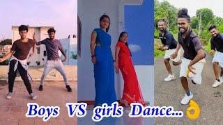 வேர லெவல் டான்ஸ்... Boys VS girls dance #madrasfun