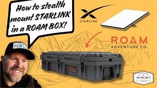 How to stealth mount STARLINK MINI in a ROAM Adventure case! Get internet on the road and off grid!