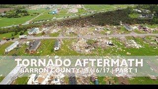 Arial Footage of Barron County Tornado Aftermath | May 16th, 2017