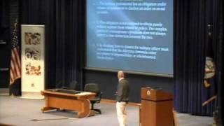 Ethics 2011 | Lt. Col. Andrew Milburn: Breaking Ranks: Dissent and the Military Professional