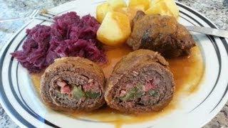 Rouladen mit Kartoffeln und Rotkohl im Thermomix® TM31