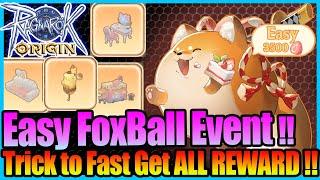 FoxBall Event Easy Strawberry Trick!! Fast Unlock ALL Reward!! [Ragnarok Origin]