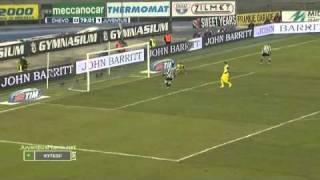 Chievo 1-1 Juventus (19.12.10), Krasic's missed chance