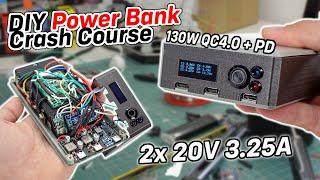 Build Super Fast & High Capacity Power Banks (130W) - DIY Fast Charge 15000mAh Power Bank