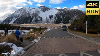 【4K HDR】Driving From Mt Cook To Lake Pukaki New Zealand!