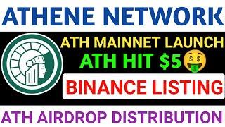 ATHENE NETWORKBINANCE LISTINGATH PRICE जाएगा $5GOOD NEWS #shiba #shibainucoin #athenenetwork