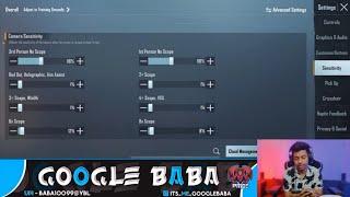 GOOGLE BABA GAMING SENSITIVITY BGMI