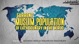 CURRENT MUSLIM POPULATION OF EACH COUNTRY IN THE WORLD