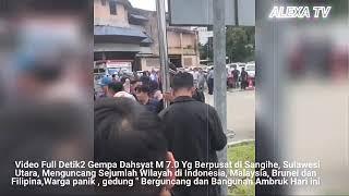 GEDUNG HANCUR!! REKAMAN VIDEO GEMPA M 7.0 DI INDONESIA 11 JULI  2024,TERASA DI MALAYSIA & FILIPINA