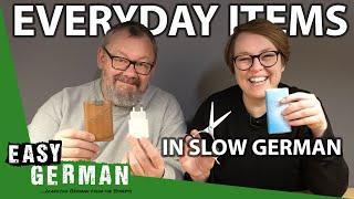 Top 50 Everyday Objects in Slow German | Super Easy German 244