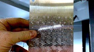 Laser Cutting Stainless Steel Living Hinge Patterns