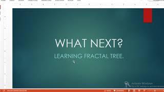 Fractal Tree using Object Oriented Programming.