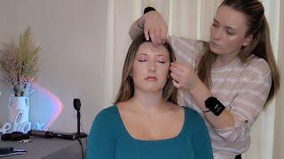 ASMR Perfectionist Hair Curling & Light Makeup Application with Delicate Finishing Touches for SLEEP