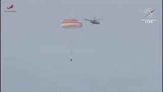 Touchdown! Soyuz carrying 3 cosmonaunts lands in Kazakhstan