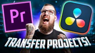 Easily Transfer Adobe Premiere Pro Project To DaVinci Resolve 18 And Back!