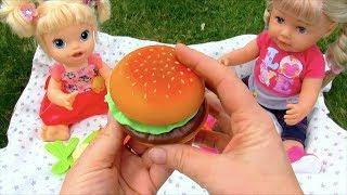 Куклы Пупсики #Бебибон Беби Элайв Корзина с Едой На Пикнике Игрушки Для детей