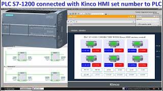 Kinco HMI write numbers from simulation to PLC S7-1200 online