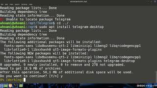 Install Telegram on #linux #mint #kali  #ubuntu #app #online #server