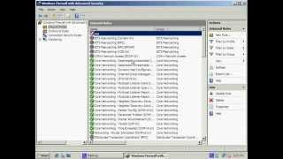 How to configure firewall policy in server 2008