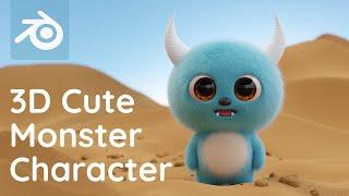 3D Monster Character | Blender Tutorial for Beginners [RealTime]