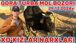 QORA TURBA MOL BOZORIDAGI NARXLAR 29.12.2024y #chorva #olami #surxon #obzor