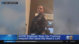 NYPD Explorer Says His Training Helped Him Save His Mom's Life