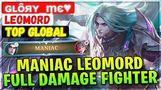 MANIAC Leomord Full Damage Fighter [ Top Global Leomord ] ɢʟȏяʏ_ṃє - Mobile Legends Emblem & Build