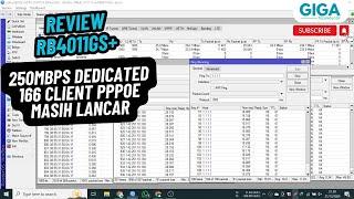 Mikrotik 4011GS+ Client 166 & BW 250Mbps Masih Jos