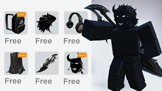 20 COOL BLACK FREE ITEMS IN ROBLOX 2024 