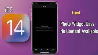 Photo Widget No Content Available on iPhone in iOS 14 Update [Fixed]