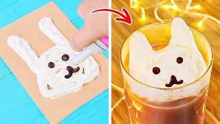 CUTE HOT CHOCOLATE YOU CAN MAKE IN A MINUTE  EASY HACKS FOR YOU