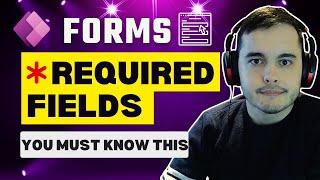 Required inputs in Power Apps Forms: cards and required fields tutorial