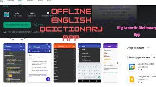 English Dictionary Offline - App Review (My favorite dictionary app).