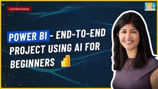 AI in Power BI | Power BI Report Designing Using AI for Beginner | Automate AI in Power BI - LIVE