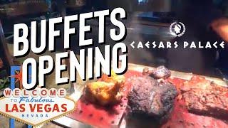 CAESARS BUFFET OPENING! Best Buffet in Las Vegas The Bacchanal Buffet at Caesars Palace