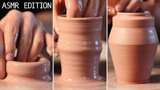 Throwing Miniature Pottery Lidded Jars — ASMR Edition