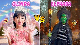 SAMANTHA CHALLENGE MAKE UP WICKED VIRAL PENYIHIR GLINDA VS ELPHABA !!