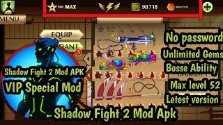 ||Shadow Fight 2 || Mod Apk ||VIP SPECIAL MOD|| Unlimited Gems || Letest version||Unlimeted Anything