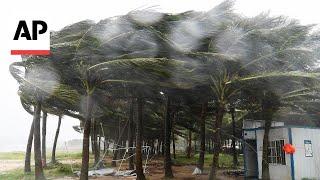 Intense winds threaten homes as Typhoon Yagi makes landfall in Vietnam