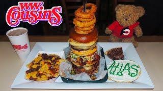 "Maximum Capacity" 5-Patty Burger Challenge at WW Cousins in Louisville, Kentucky!!