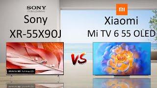 Sony XR 55" X90J vs Xiaomi Mi TV 6 55" OLED Full Specs Comparison